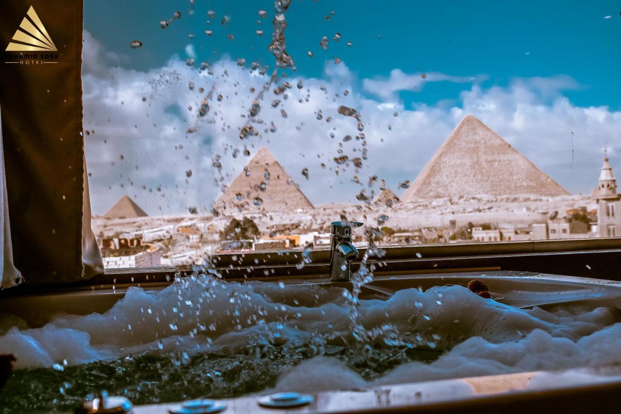 Pyramid Edge Hotel Kafret el-Gabal Eksteriør billede